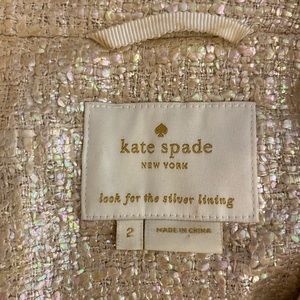 Kate Spade Pink Metallic Blazer
